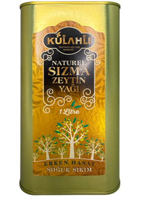 Külahlı Erken Hasat Soğuk Sıkım Natürel Sızma Zeytinyağı 1 Litre (2025–2026 Sezon)